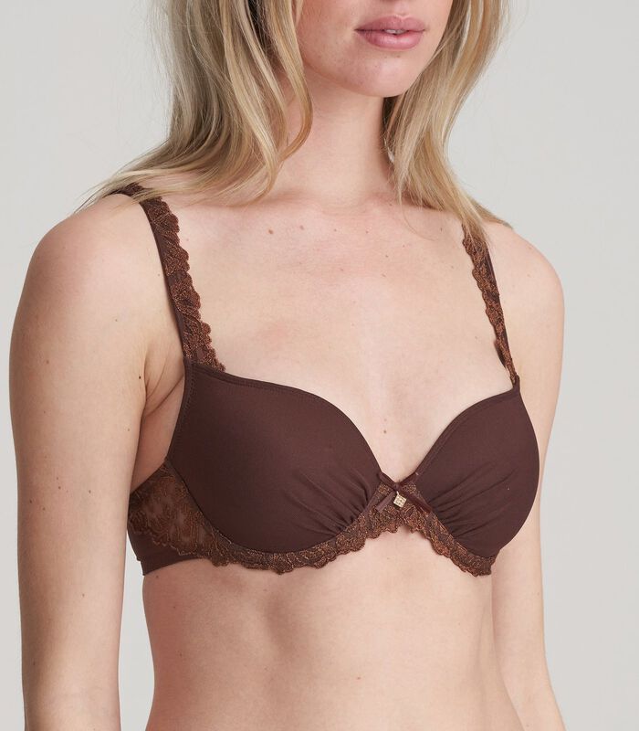 SERENA Chestnut mousse bh hartvorm image number 1