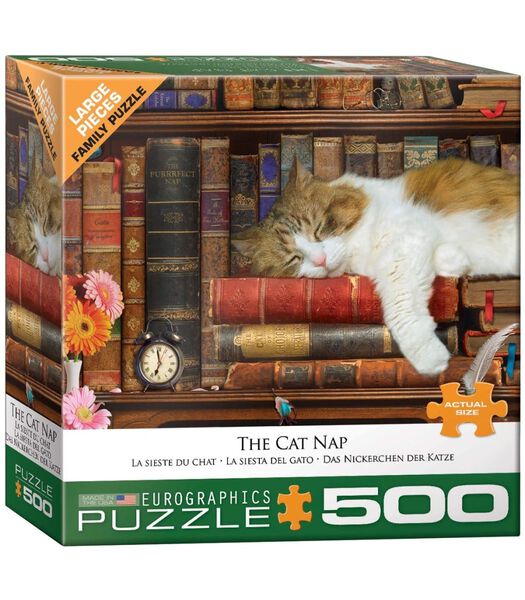 Puzzle  La sieste du chat - 500 pièces XL