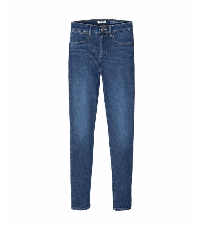 Dames skinny jeans met hoge taille Good News image number 0