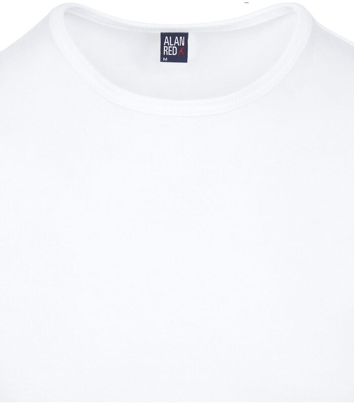 Aanbieding Derby O-Hals T-shirts Wit (3Pack) image number 3
