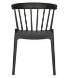 Lot de 2 chaises d'interieur et d'exterieur - Plastique - Noir - 75x52x53 - Bliss image number 1