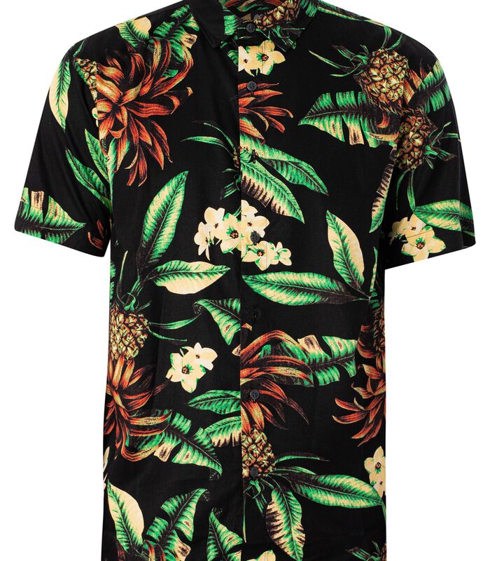 Vintage Hawaiiaans shirt met korte mouwen image number 4