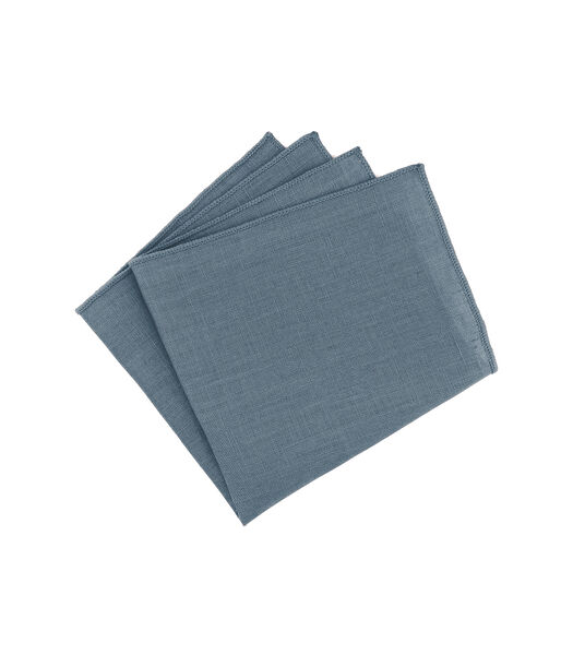 Linnen pochet grijs blauw - CLOUD - Handgemaakt