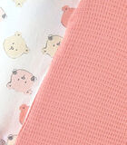 Set de 2 pyjamas dors-bien iconique en jersey, écru/rose image number 3