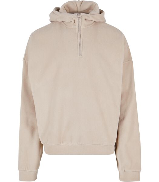 Fleece hoodie met halve rits Oversize GT