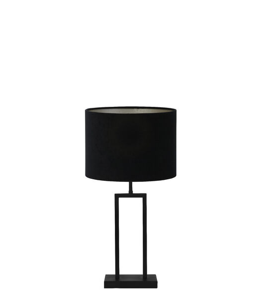 Lampe de table Shiva/Velours - Noir/Noir - Ø30x62cm