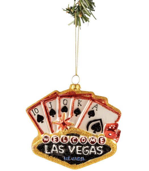 Kerstbal Las Vegas 12 cm