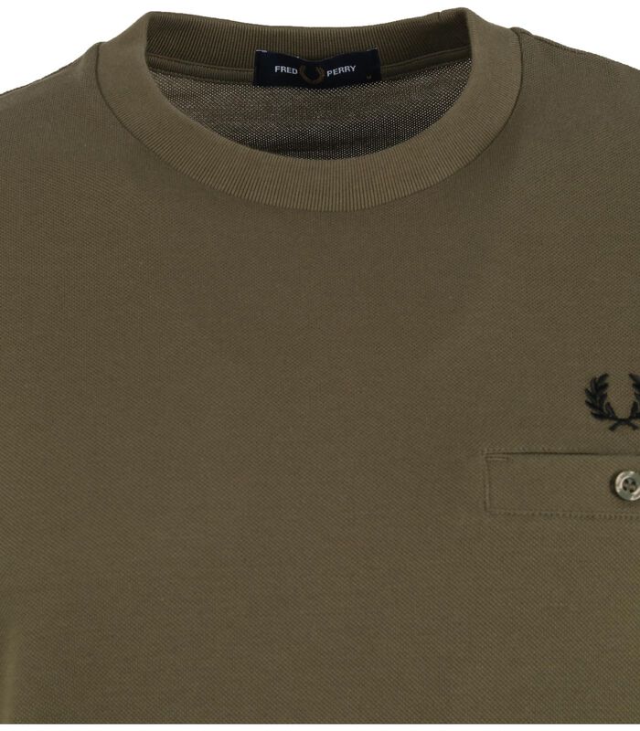 T-Shirt Donkergroen M8531 image number 1