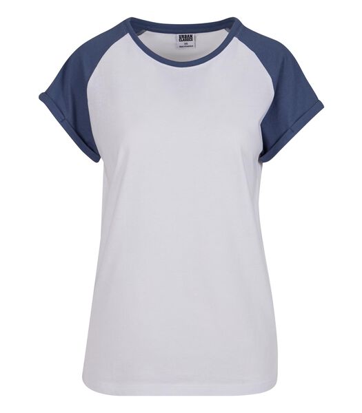 Dames-T-shirt Contrast Raglan