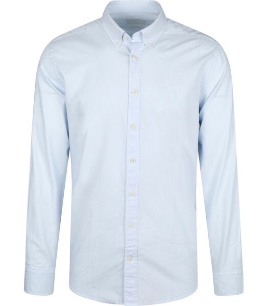 Overhemd Garment Dyed Oxford Blauw