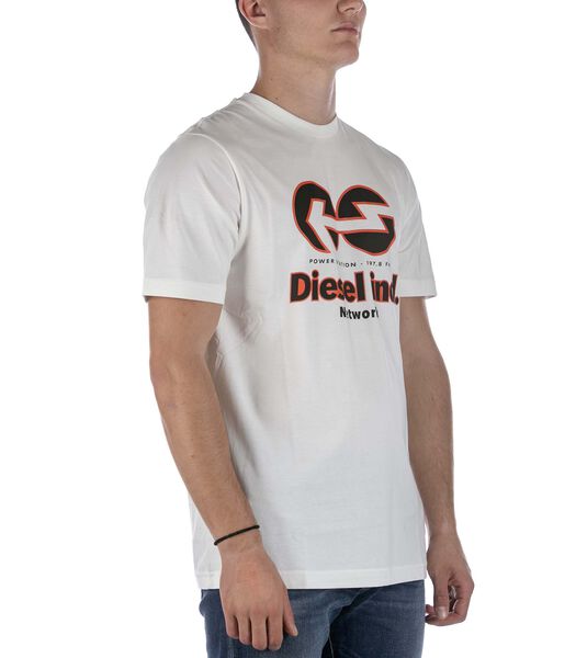T-Shirt Diesel T-Just E18 Wit