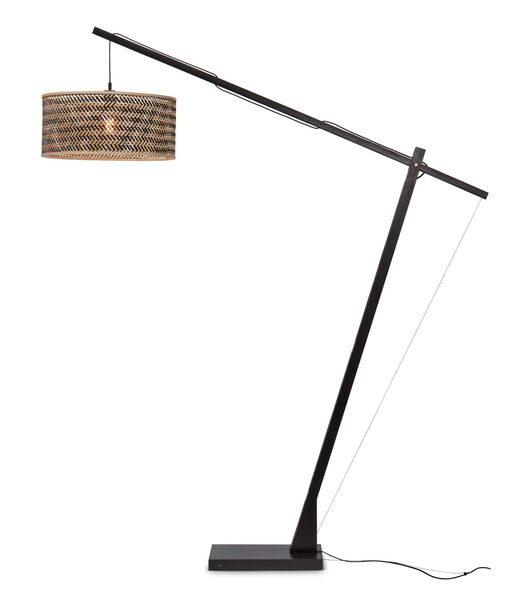 Vloerlamp Java - Bamboe Zwart/Naturel - 175x50x207cm
