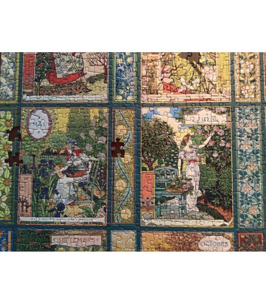 Puzzle  1000 pièces - Jardiniere : un calendrier du jardinier
