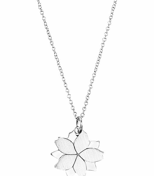 Chaîne avec pendentif pour dames, argent sterling 925 | fleur de lotus