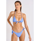 BENTA BLOOMGIRL Blauwe bikinibroekje met bloemenprint image number 2