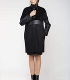 Manteau trois tissus noir Conquista Fashion image number 0