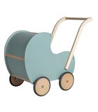 houten speelgoed poppenwagen vintage/retro  - Blauw/groen (Kinderopvang kwaliteit) image number 1