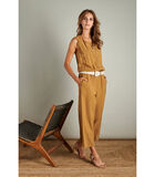 Toffe jumpsuit in zacht camel image number 0
