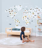 LIVING EARTH behang wanddecoratie - Dierenwereldkaart image number 4