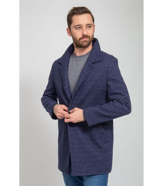 Suitable Kevin Coat Wolmix Donkerblauw