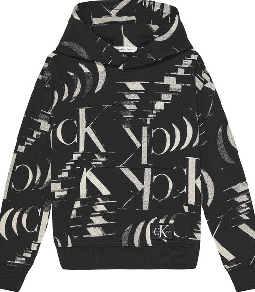 Sweatshirts Glitched Monogram Hoodie