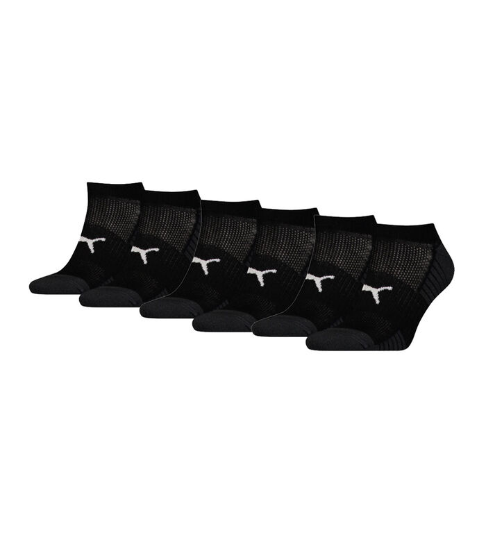 Socquettes de sport matelassées (lot de 6 paires) Noir image number 0