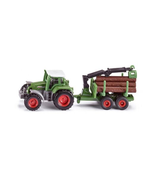 Tractor met boomstam-aanhanger - 1645