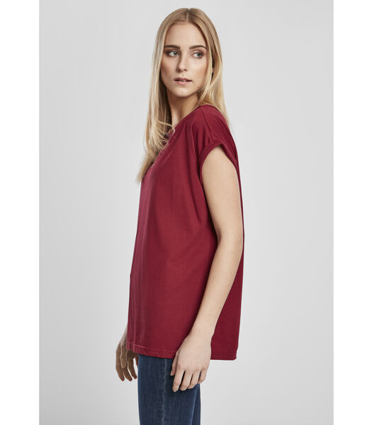 T-shirt femme organic extended shoulder