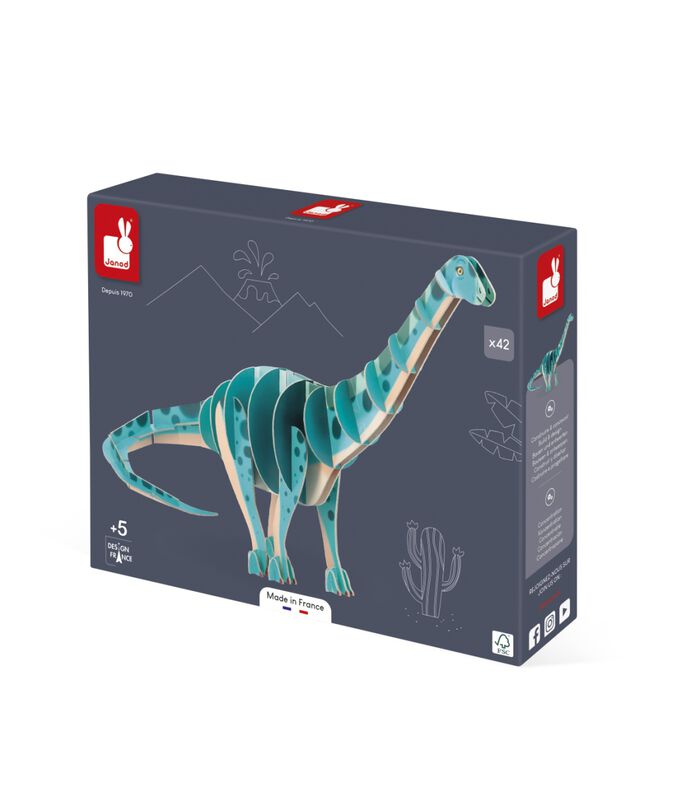 Dino - 3D-puzzel Diplodocus image number 1