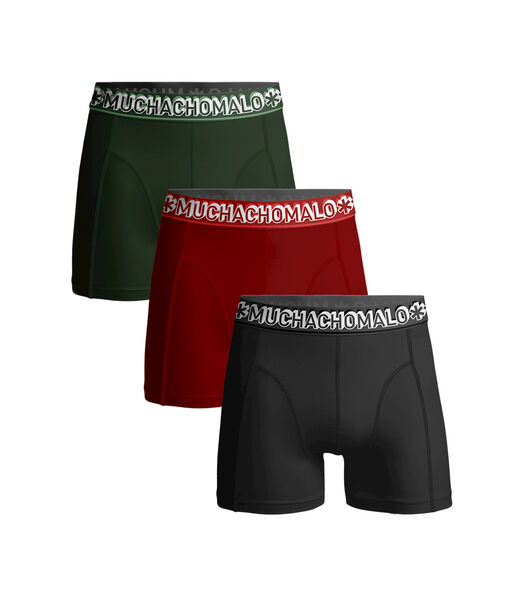Hommes 3-Pack - Boxer - couleurs Unie M