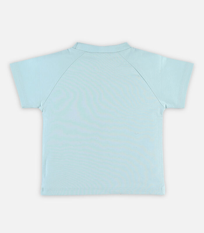 Aqua T-shirt met korte mouwen image number 3