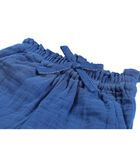 Blauwe broek uit mousseline image number 4