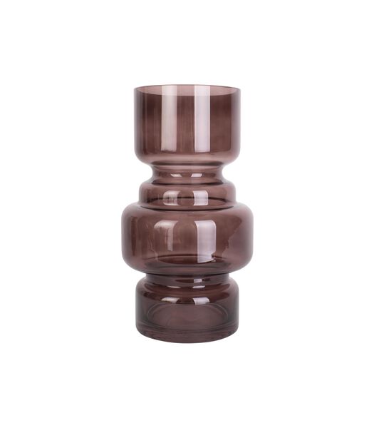 Vase Courtly - Marron chocolat - 14x25cm