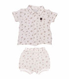 Baby t-shirt en broekje set in biokatoen SACHA image number 0
