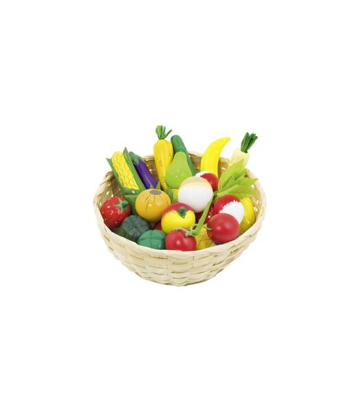 Fruit and vegetables in basket
