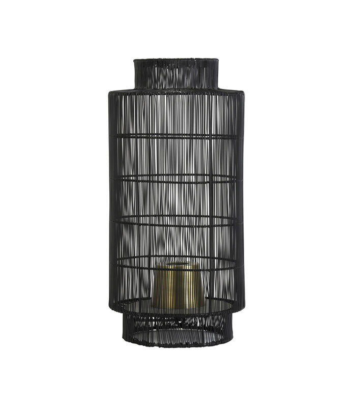 Lampe de table/Lanterne GRUARO - Fil noir antique-bronze image number 0