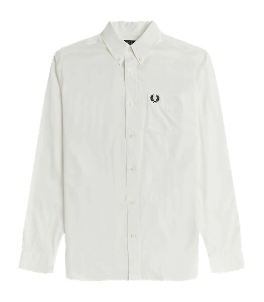 Fred Perry Knoop Wit Overhemd