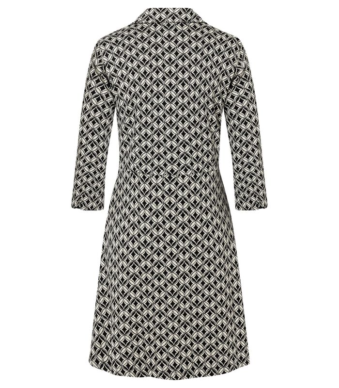 Jersey jurk met een modern jacquard dessin image number 2