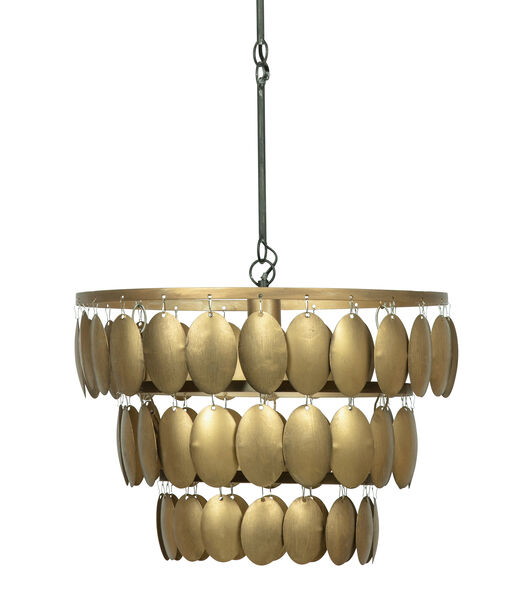 Lampe à suspension - Fer - Laiton antique - 40x48x48 cm - Moondust