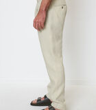 Pantalon en lin modèle OSBY jogger pleats image number 3