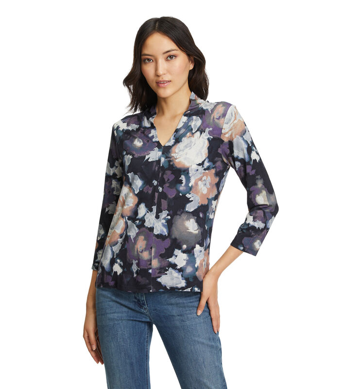 T-shirt façon blouse à imprimé à fleurs image number 0