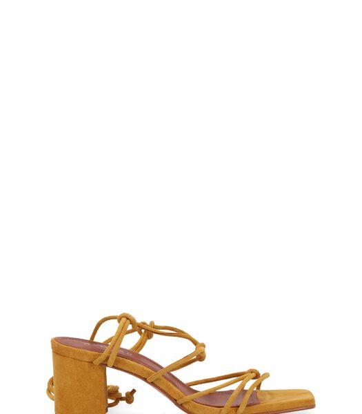 Paloma - Gele suede sandalen
