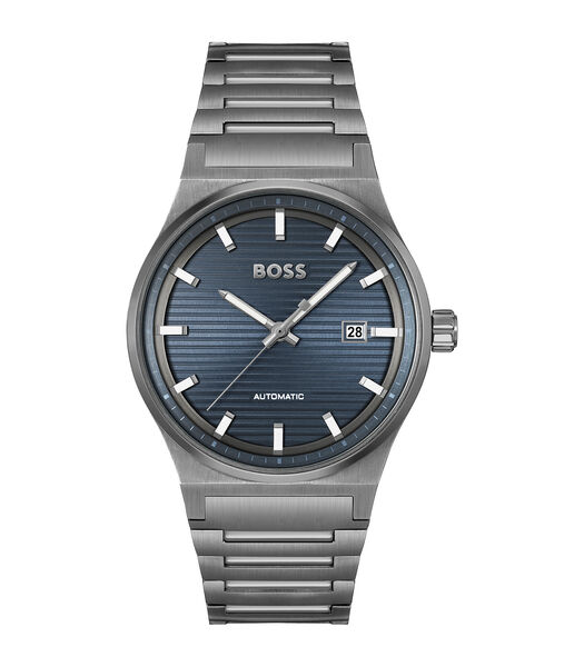 Horloge automatisch blauw op staal 1514119