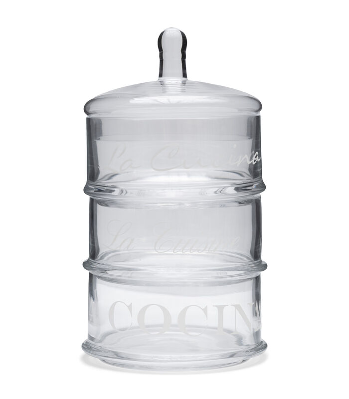 Voorraadpotten Glas Met Deksel - La Cucina Pot Mini - Transparant - 1 Stuks image number 0