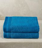 2 serviettes de bains Contessa bleu pacifique image number 3