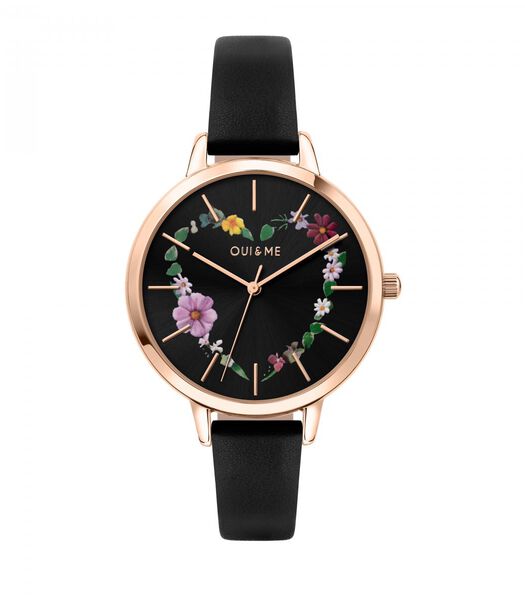 Leren FLEURETTE horloge - ME010030