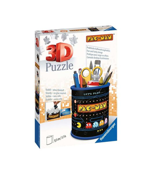 3D Puzzels Shapes Pennenbak Pac-Man (april)