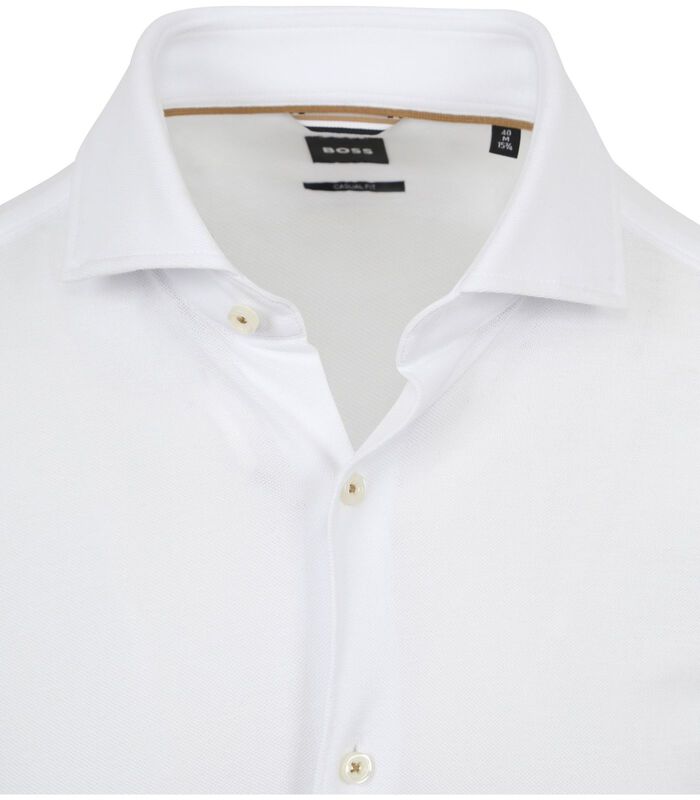 BOSS Chemise Hal Jersey Blanche image number 1