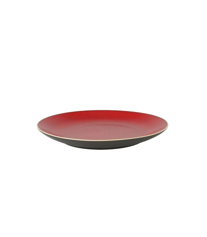 Serviesset Lava Stoneware 6-persoons 24-delig Bruin Rood image number 1