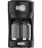 Retro Waterkoker + Filter-koffiezetapparaat - Koffiefilter - Zwart image number 3
